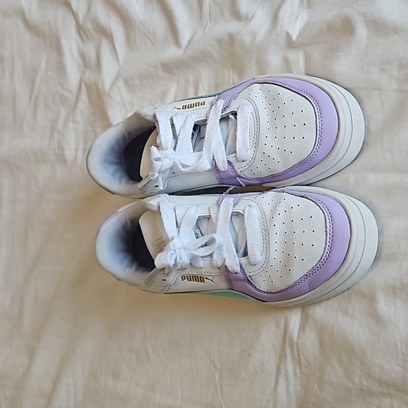 PUMA CA Pro Jr Block - White Vivid Violet Sneakers Size 5.5 - Picture 5 of 12